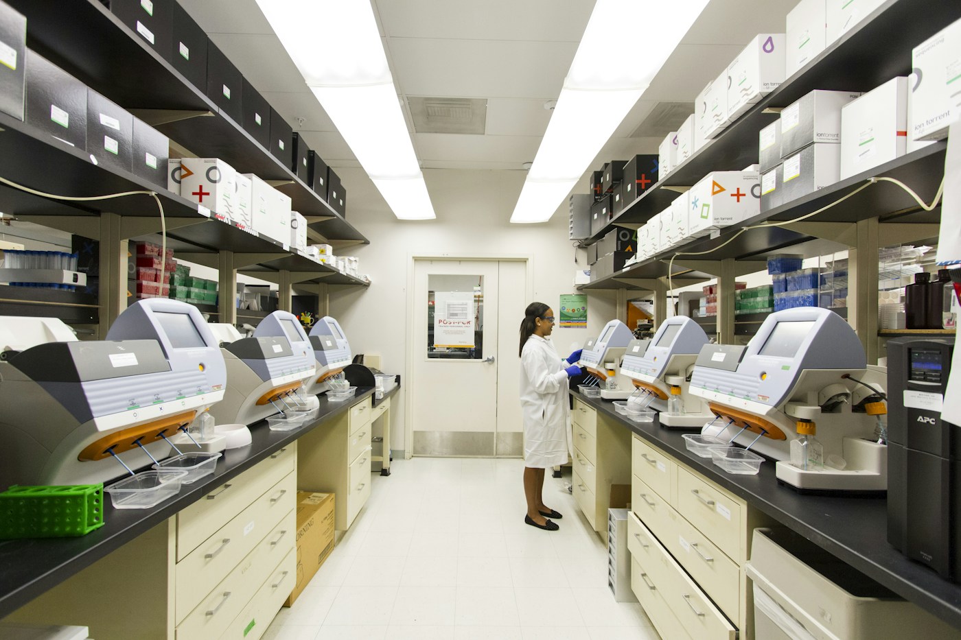Stock photograph illustrating laboratory work, not a client laboratory
